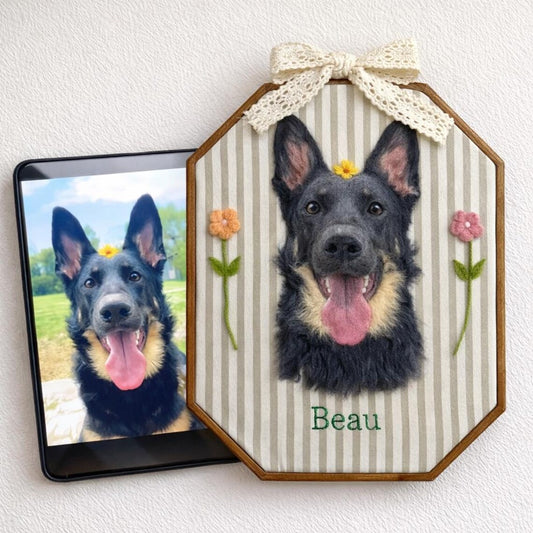Dog Embroidery Hoop