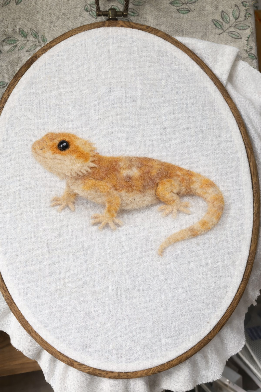 custom lizard portrait