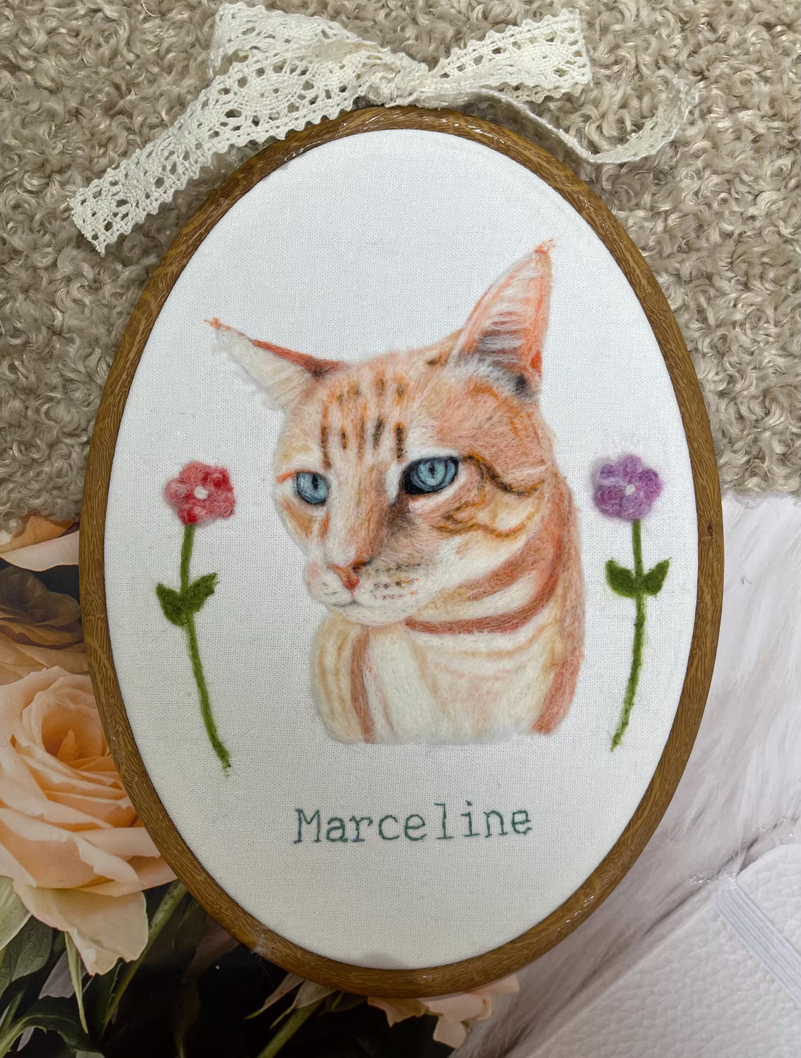 handmade cat wall art