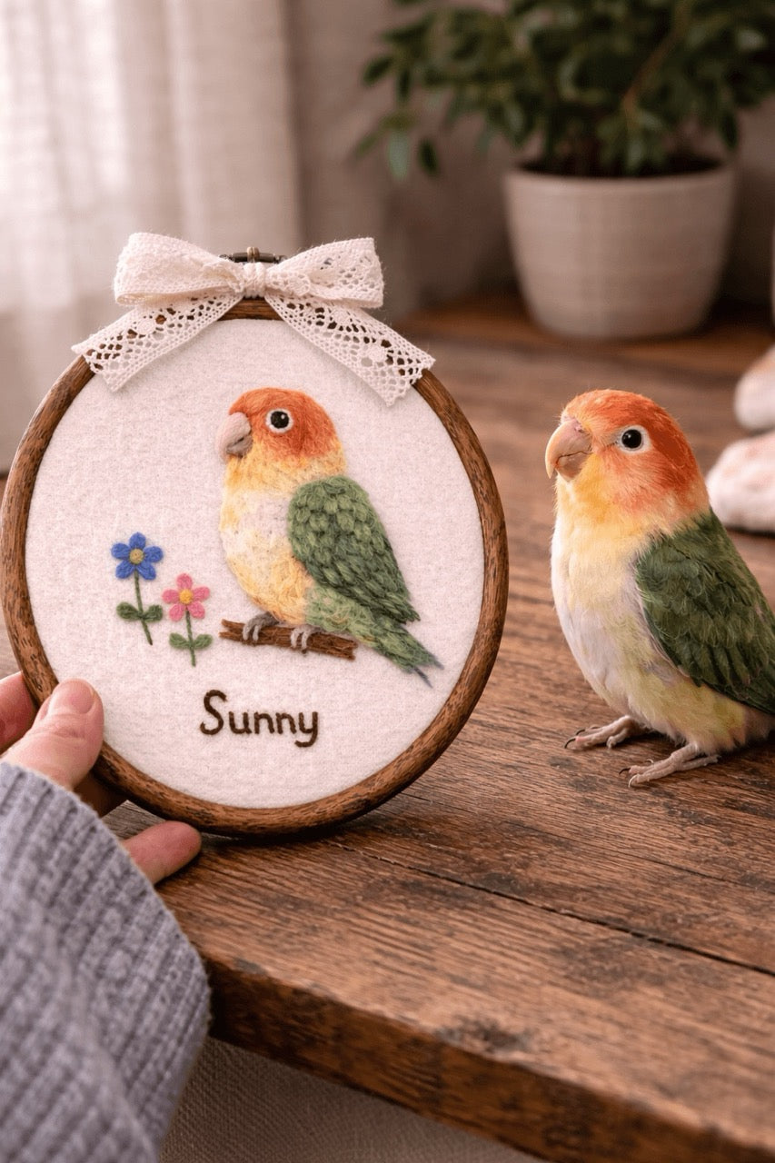 needle felted sculptures