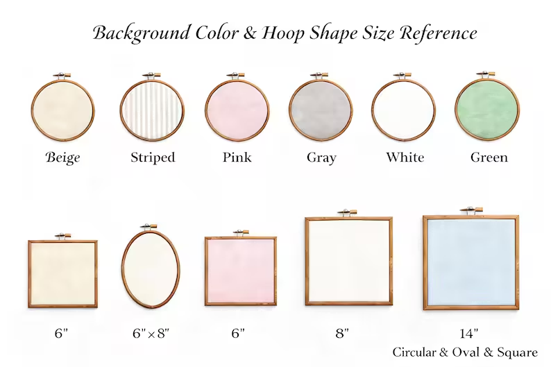 Raylume Custom Wool Felt Dog Embroidery Hoop